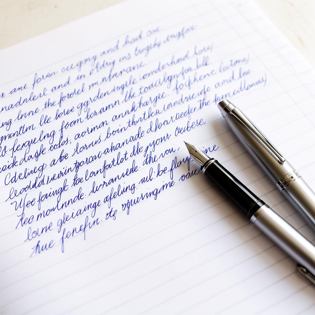Sample of neat handwriting work
