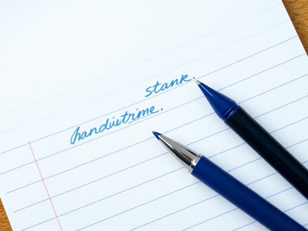 Sample of neat handwriting work